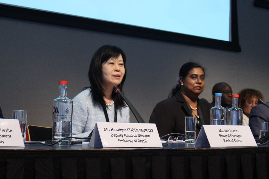 •	Mrs. Wang Yan, General Manager, Bank of China (Europe) S.A